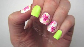 Watercolor Flower Nails + Formula X Giveaway