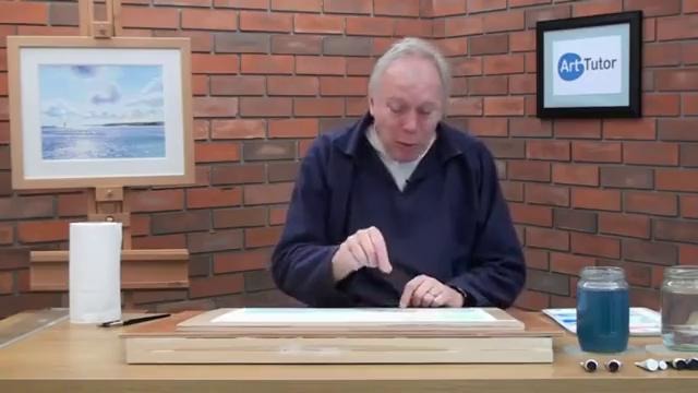 Акварель. Рисуем воду и облака. Часть 2