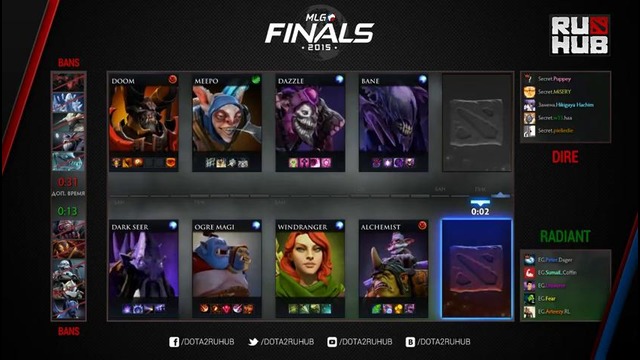 MLG Finals 2015: Grand Final: EG vs Team Secret (Game 1) HQ