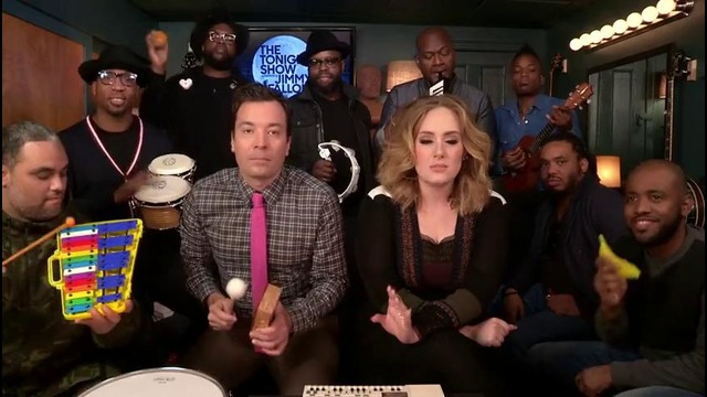 Jimmy, Adele & The Roots Sing «Hello» (w/Classroom Instruments)