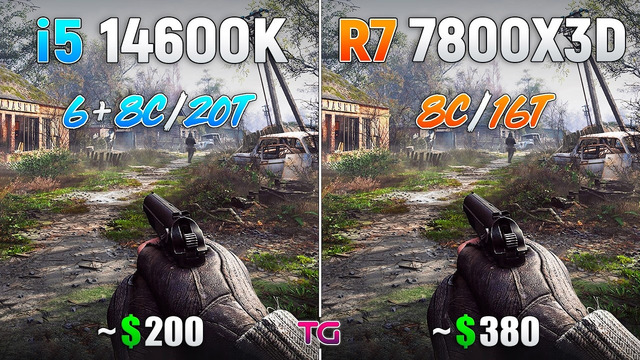 Core i5 14600K vs Ryzen 7 7800X3D – Test in 10 Games | RTX 5090