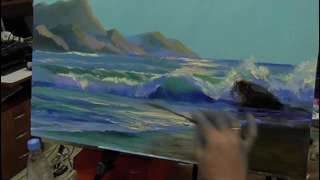 Морской пейзаж маслом, живопись для начинающего художника