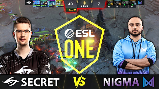 Secret Styling on Nigma after 13min GG – 44k Gold Lead in 30min – ESL One Birmingham 2020 Dota 2