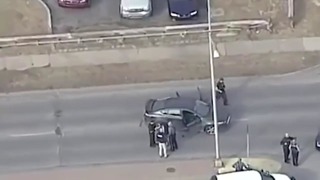 Погоня полиции за убийцей на форд мондео
