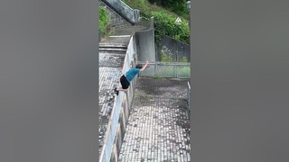 Thrills by @toya uu as he aces this handrail course!#Parkour #Urban #Dare #Challenge