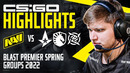 Лучшие Моменты NAVI CSGO на @BLAST Premier Spring Groups 2022
