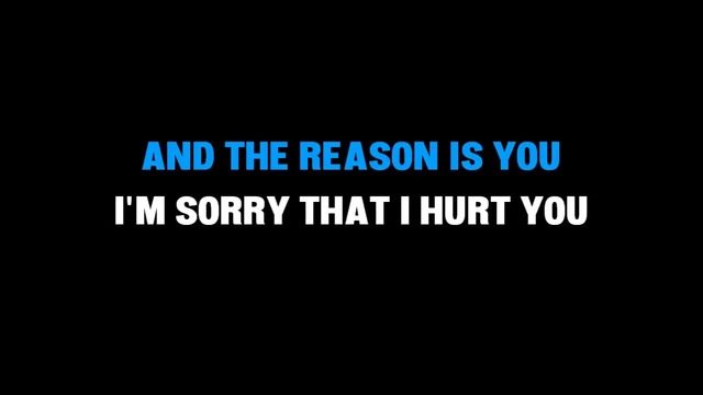 Hoobastank – The Reason (Karaoke)