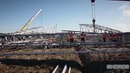 Установка опор ЛЭП 750 000 Вольт