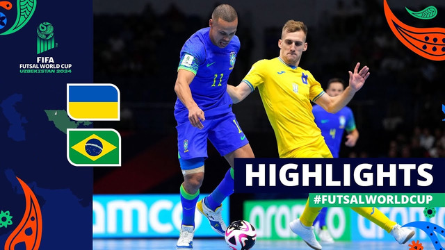 Украина – Бразилия | Чемпионат мира по футзалу 2024 | Полуфинал | Обзор матча