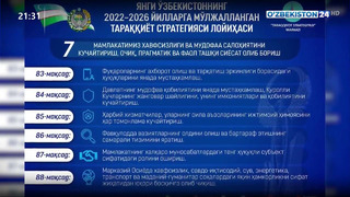 «Янги Ўзбекистоннинг 2022-2026 йилларга мўлжалланган тараққиёт стратегияси лойиҳаси» муҳокамаси