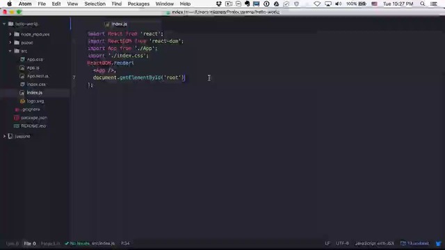 React – #1 – react-create-app – пишем простой компонент