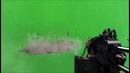 Machine Gun and Grenade on a Green Screen