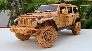 Woodworking Art – 2022 Jeep Wrangler Rubicon 392 V8 – Wood Carving