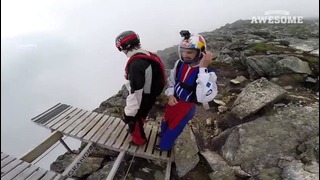 PEOPLE ARE AWESOME 2016-TOP FIVE- Snowscooter, Base Jumping, Yoga & Juggling