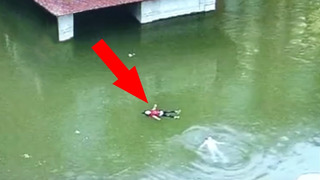 Дети были спасены из пруда после двух минут борьбы с водой