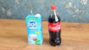 Кока-кола против молока! что-то пошло не так