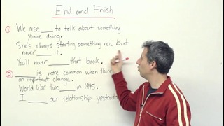 English Vocabulary – End or Finish