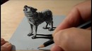 3D иллюстрация Волка