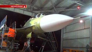 Испытание в действии пушки истребителя Су-30СМ