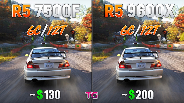Ryzen 5 7500F vs Ryzen 5 9600X – Test in 10 Games | RTX 5090