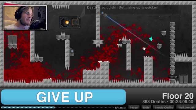 ((Pewds Plays)) «Give Up» – Never Give Up