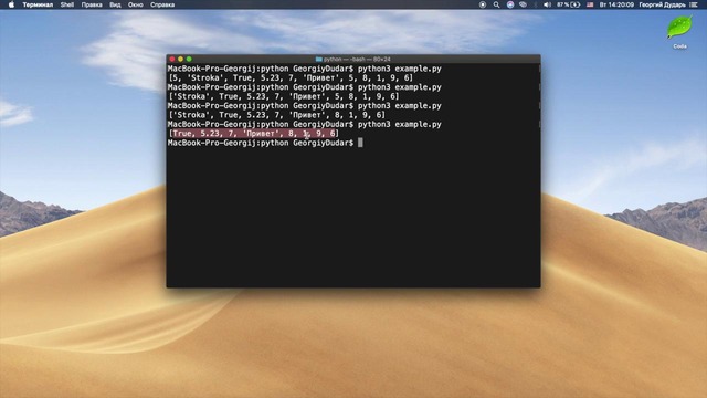 Python – Списки, индексы, срезы, кортежи, словари и множества. 4 – урок