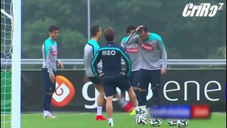 Cristiano Ronaldo Funny Dance Training in Portugal Brazil 2014
