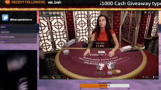 Most insane win in blackjack