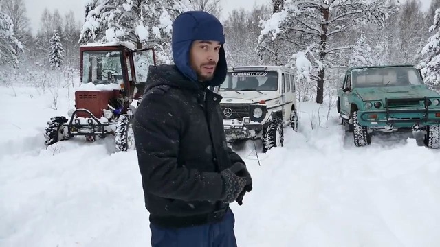 Combat Crew. Турбо-трактор против внедорожников в глубоком снегу! (Часть 9)