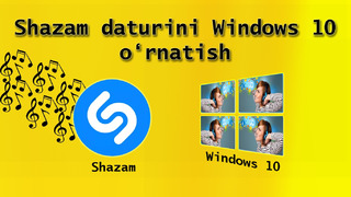 Shazam dasturini windowsga o’rnatish | Установка Шазам на Windows 10