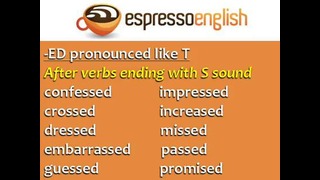 105 Regular English Verbs with – ED in the Past- Pronunciation Practice