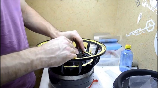 Ремонт динамика ‘сабвуфера’ – видео урок (repair speaker-subwoofer ремонт и тюнинг) [VCG BASS