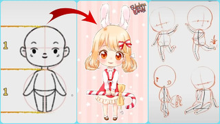How to Draw CHIBI! Simple Chibi drawing tutorial! Step by step! How to Draw Anime Characters #4