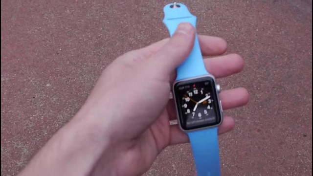 Blue Apple Watch Sport 42mm Drop Test