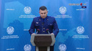 Favqulodda vaziyatlar vazirligi boshqarma boshlig‘i o‘rinbosari Mavlonbek Doschanov brifing