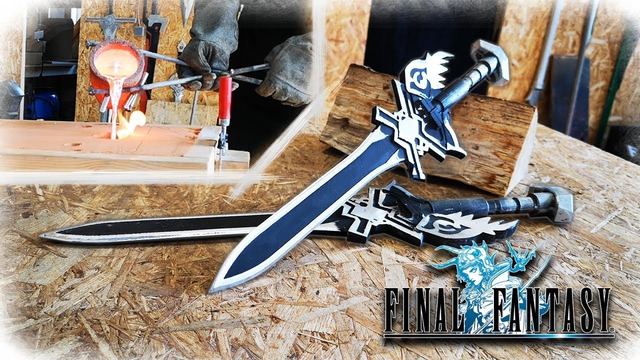 Литьё алюминиевого меча из Final Fantasy XV