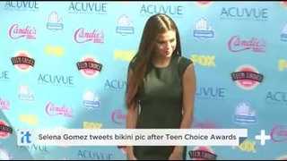 Selena Gomez Tweets Bikini Pic After Teen Choice Awards