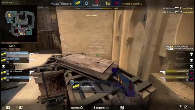 Just mouz rekking na’vi 16-0 #neverforget (russian stream oddshot)