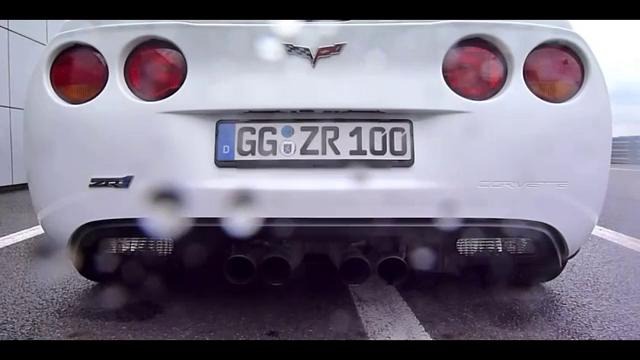 Мощный выхлоп Corvette ZR1 330 km/h