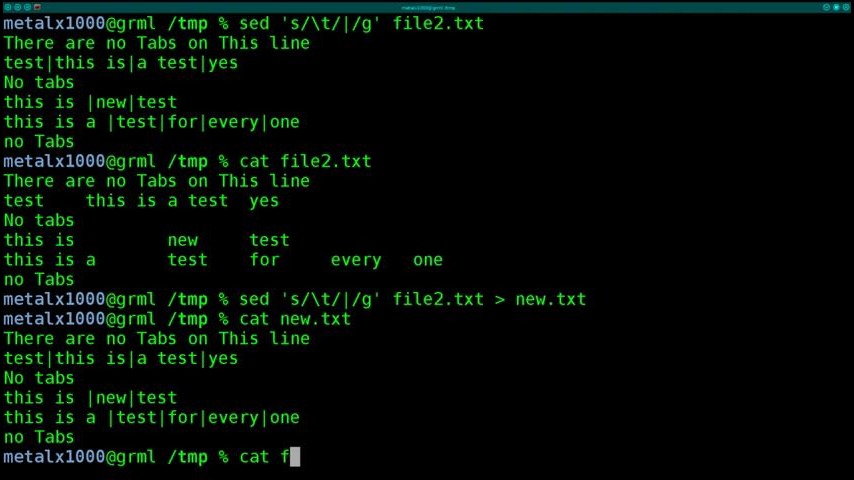 Using Sed to Replace Tabs in File Linux Shell Tutorial – BASH - Mover.uz