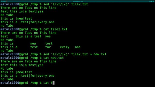 Using Sed to Replace Tabs in File Linux Shell Tutorial – BASH