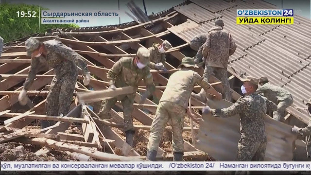 Восстановительные работы в Сырдарьинской области