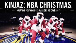 Крутой танец от KINJAZ – NBA CHRISTMAS Warriors vs Cavs 2017