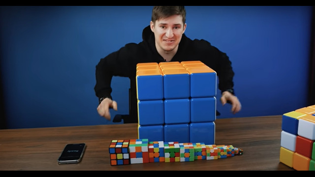 Как быстро я могу собрать кубики Рубика разных размеров