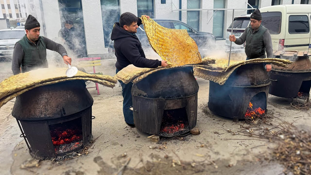UNREAL! Bukhara 120KG Wedding Pilaf. You’ve NEVER Seen Anything Like This