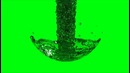 Realistic water in green screen free stock footage