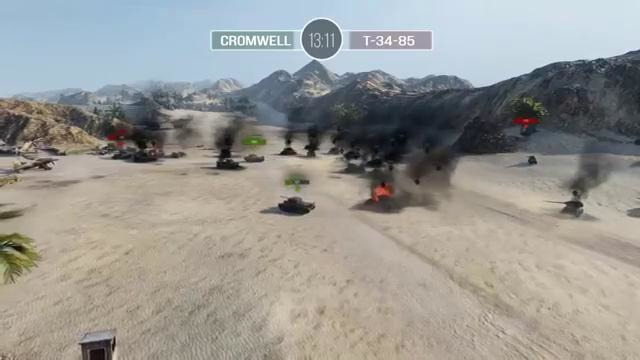 Танкомахач №16 – Т-34-85 против Cromwell – от Арбузный и TheGUN [World of Tanks