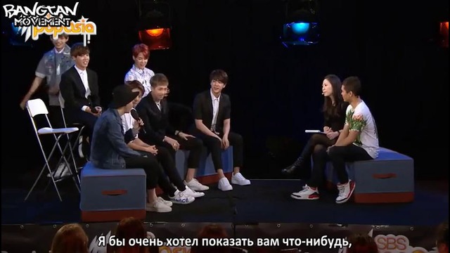 RUS SUB] BTS show off their hidden talents SBS PopAsia TV