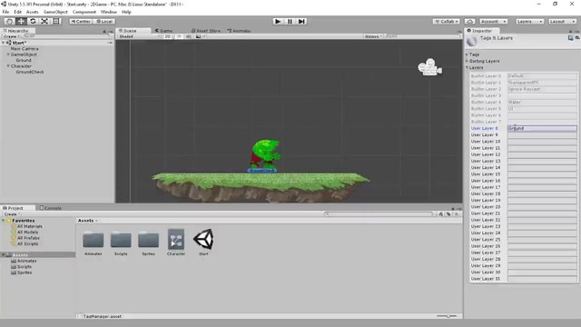 Основы создания 2D платформера на Unity ( часть 3 – прыжок )