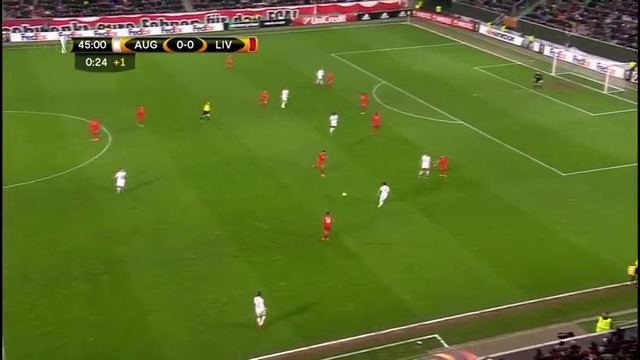 Augsburg 0-0 Liverpool UEL 18/02/2016
